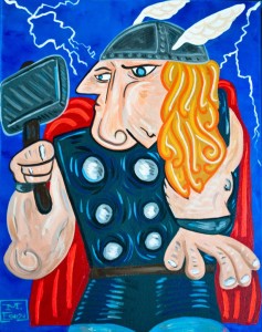 Your favorite superheroes as picasso paintings