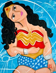 Your favorite superheroes as picasso paintings