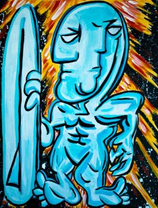 Your favorite superheroes as picasso paintings
