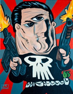 Your favorite superheroes as picasso paintings